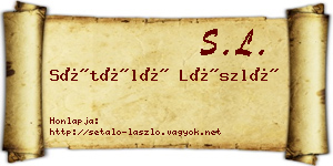 Sétáló László névjegykártya
